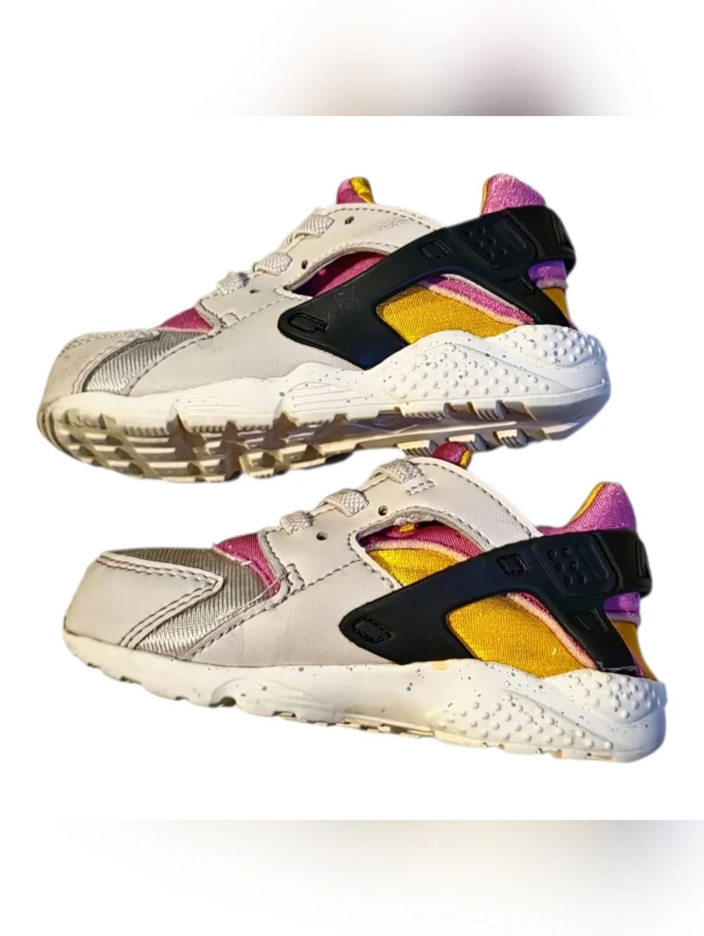 Nike Huarache Run Toddler Girl‎ Little Kid Size 7c Pink White Style : 704950-043